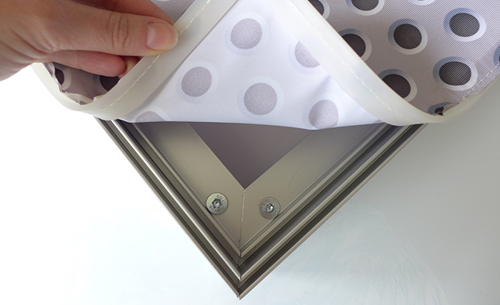 Fabric silicone extrusion - tension fabric frame display